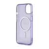 Guess Glitter Gold MagSafe - Etui iPhone 14 (Purpurowy)