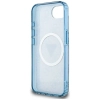 Guess IML Metal Glitter 4G Circle Triangle MagSafe - Etui do iPhone 16e (niebieski)