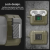 Spigen Lock Fit - Pancerne etui do Apple AirPods Pro 1 / 2 (Vintage Khaki)