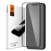 Spigen Glass FC - Szkło hartowane do iPhone 16e / iPhone 14 / iPhone 13 / iPhone 13 Pro (Czarna ramka)