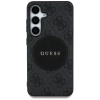Guess 4G Round Patch Classic Logo MagSafe - Etui do Samsung Galaxy S25+ (czarny)