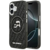 Karl Lagerfeld IML Glitter Karl & Choupette Heads Logo MagSafe - Etui iPhone 17 (czarny)