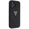 Guess Hot Stamp 4G Pattern Triangle Metal Logo - Etui do iPhone 16 (czarny)