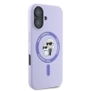 Karl Lagerfeld Silicone Karl & Choupette Ring MagSafe - Etui iPhone 16 Plus (fioletowy)