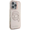 Karl Lagerfeld IML Rhinestones Karl Head - Etui do iPhone 16 Pro (różowy)
