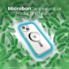 Speck Presidio Perfect-Clear ClickLock & Magsafe - Etui iPhone 15 / iPhone 14 / iPhone 13 (Clear / Chrome Finish / Serene Silver)