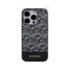 Guess GCube Stripes MagSafe - Etui iPhone 15 Pro (czarny)