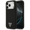 Guess Silicone Triangle Logo MagSafe - Etui iPhone 17 Pro (czarny)