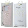 Guess Hot Stamp 4G Pattern Triangle Metal Logo - Etui do iPhone 16 Pro Max (różowy)