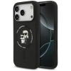 Karl Lagerfeld Silicone Karl & Choupette Ring MagSafe - Etui iPhone 17 Pro Max (czarny)