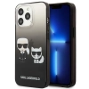 Karl Lagerfeld Gradient Ikonik Karl & Choupette - Etui iPhone 13 Pro (czarny)