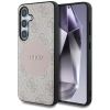 Guess 4G Round Patch Classic Logo MagSafe - Etui do Samsung Galaxy S25+ (różowy)