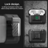Spigen Lock Fit - Pancerne etui do Apple Airpods Pro 1 / 2 (Czarny)