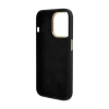 Guess Silicone Script Metal Logo & Frame - Etui iPhone 15 Pro (czarny)