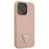 Guess Saffiano Triangle Logo Case - Etui iPhone 13 Pro (różowy)