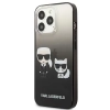Karl Lagerfeld Gradient Ikonik Karl & Choupette - Etui iPhone 13 Pro (czarny)