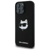 Karl Lagerfeld Silicone Choupette Head Print MagSafe - Etui iPhone 16 Pro (czarny)