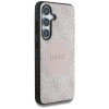 Guess 4G Round Patch Classic Logo MagSafe - Etui do Samsung Galaxy S25+ (różowy)