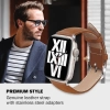 Crong Noble Band - Pasek z naturalnej skóry do Apple Watch 42/44/45/49 mm (Mokka)