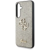 Guess Fixed Glitter Big 4G Metal Logo - Etui do Samsung Galaxy S25 (złoty)