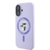 Karl Lagerfeld Silicone Karl & Choupette Ring MagSafe - Etui iPhone 16 Plus (fioletowy)