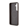 Guess 4G Collection Leather Metal Logo MagSafe - Etui Samsung Galaxy S24+ (brązowy)