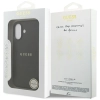 Guess Grained Ring MagSafe - Etui iPhone 17 (czarny)