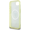 Guess IML Metal Glitter 4G Circle Triangle MagSafe - Etui do iPhone 16e (brązowy)