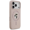 Karl Lagerfeld Silicone Karl & Choupette Ring MagSafe - Etui iPhone 17 Pro (różowy)