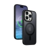 Crong Hybrid Frost MAG Cover - Etui iPhone 15 Pro Max MagSafe (czarny)