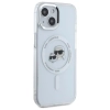 Karl Lagerfeld IML Metal Karl & Choupette Head MagSafe - Etui iPhone 15 (biały)