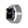 Crong Wave Band - Pleciony pasek do Apple Watch 38/40/41 mm (jasny szary)
