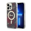 Guess Flower MagSafe - Etui iPhone 14 Pro Max (Zielony)