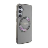 Guess IML Flowers Wreath MagSafe - Etui Samsung Galaxy S24+ (czarny)