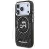 Karl Lagerfeld IML Glitter Karl & Choupette Heads Logo MagSafe - Etui iPhone 17 Pro (czarny)