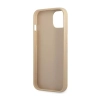 Guess Saffiano Triangle Logo Case - Etui iPhone 13 mini (beżowy)