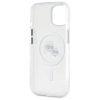 Karl Lagerfeld IML Metal Karl & Choupette Head MagSafe - Etui iPhone 15 (biały)