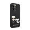 Karl Lagerfeld Liquid Silicone Karl & Choupette MagSafe - Etui iPhone 14 Pro (czarny)