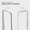 Spigen Alm Glass FC - Szkło hartowane do iPhone 16e / iPhone 14 / iPhone 13 / iPhone 13 Pro (Czarna ramka)