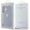 Guess Hot Stamp 4G Pattern Triangle Metal Logo - Etui do iPhone 16 (fioletowy)