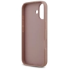 Guess Fixed Glitter Big 4G - Etui iPhone 17 (różowy)