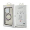 Guess IML Flowers Wreath MagSafe - Etui iPhone 15 Pro (czarny)