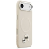 Karl Lagerfeld Karl & Choupette Pins MagSafe - Etui iPhone Air (beżowy)