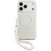 Guess IML Flowers Electro Pearl Strap MagSafe - Etui iPhone 17 Pro Max (biały)