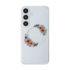 Guess IML Flowers Wreath MagSafe - Etui Samsung Galaxy S24+ (przezroczysty)