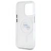 Karl Lagerfeld IML Metal Karl & Choupette Head MagSafe - Etui iPhone 15 Pro Max (biały)