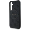 Guess Leather 4G Colored Ring Classic Logo MagSafe - Etui do Samsung Galaxy S25 (czarny)