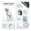 Speck Presidio Perfect-Clear MagSafe - Etui iPhone 15 Pro (Clear / Chrome Finish / Serene Silver)