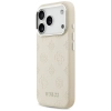 Guess Peony Hot Stamp Script MagSafe - Etui iPhone 17 Pro (beżowy)