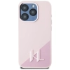 Karl Lagerfeld Silicone Shadow Metal Initial MagSafe - Etui do iPhone 15 Pro Max (różowy)